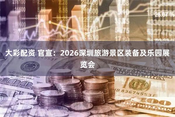 大彩配资 官宣：2026深圳旅游景区装备及乐园展览会